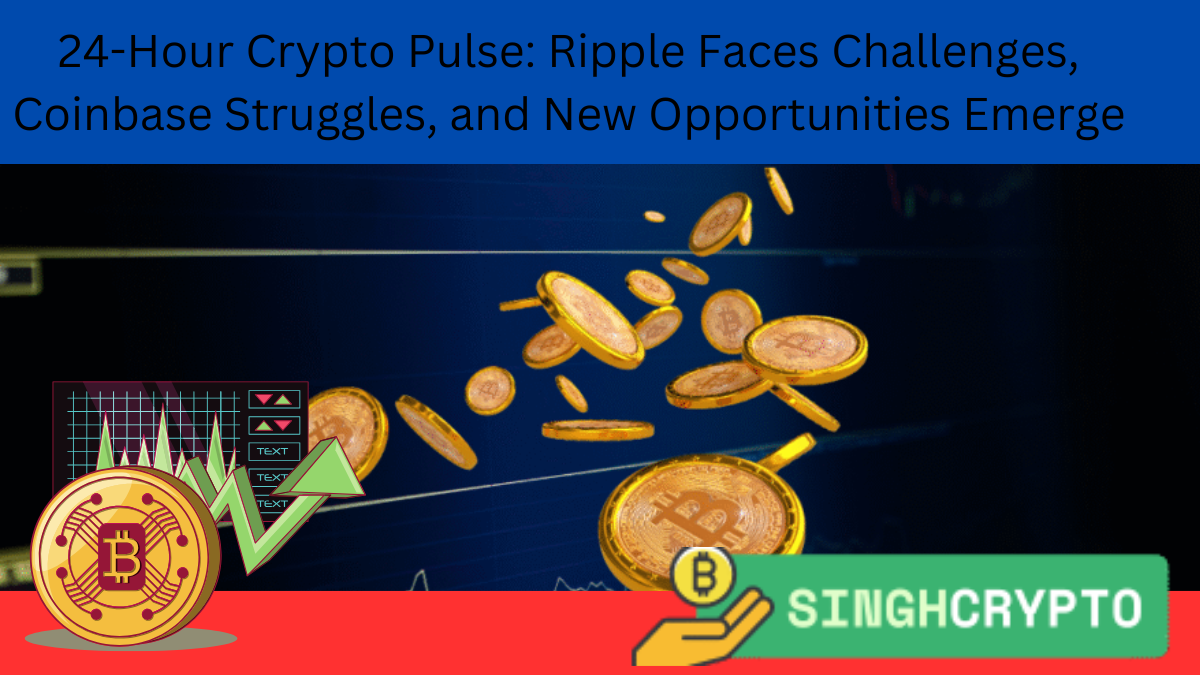 24-Hour Crypto Pulse: Ripple Faces Challenges, Coinbase Struggles, and New Opportunities Emerge