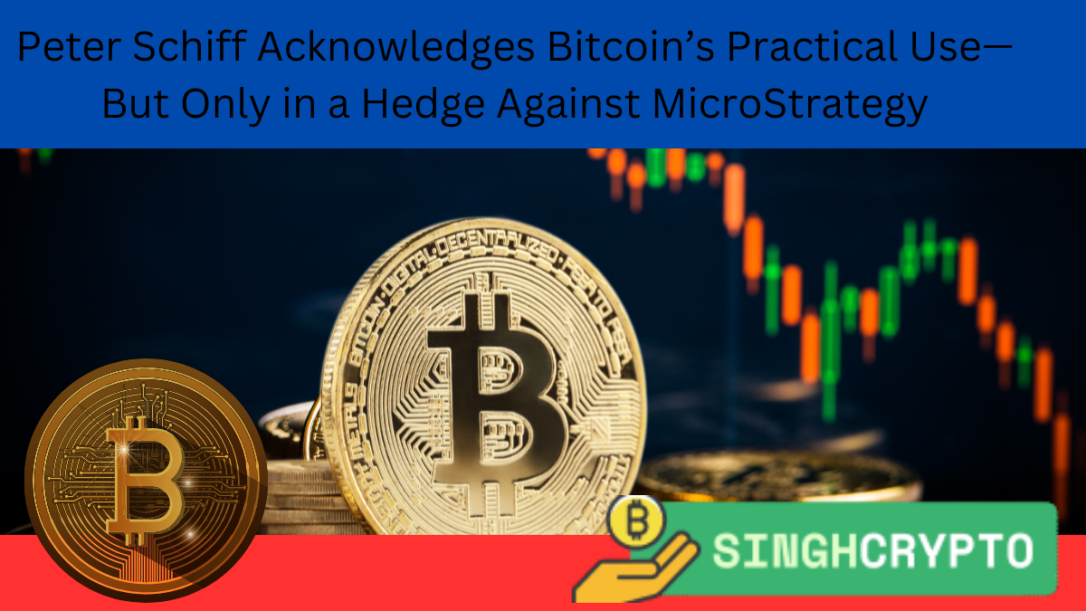 Peter Schiff Acknowledges Bitcoin’s Practical Use—But Only in a Hedge Against MicroStrategy